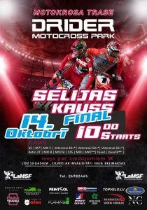 Sacensības motokrosā “DRIDER MOTOKROSS PARK” mototrasē