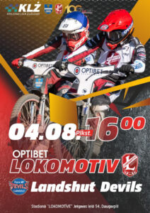 Polijas līga spīdvejā I “Optibet Lokomotiv Daugavpils” uzņem komandu “Trans MF Landshut Devils”