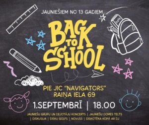 Pasākums jauniešiem “Back to school”