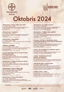 Pasākumi Tradīciju mājā 2024. gada oktobrī