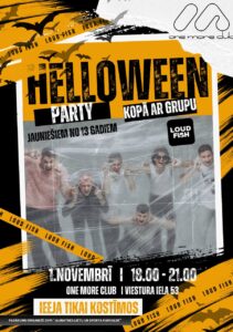 Pasākums jauniešiem “Halloween party”