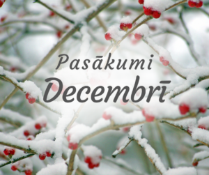 Kultūras pasākumi decembrī