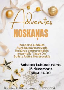 Koncerts “Adventes noskaņās” Subates kultūras namā