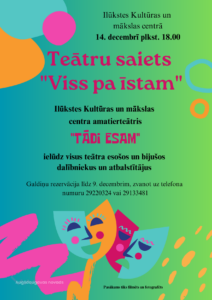 Teātru saiets “Viss pa īstam” lūkstes Kultūras un mākslas centrā