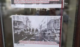 1991.g.barikāžu notikumu fotoizstāde pirmā pasaules kara muzejā, medumos