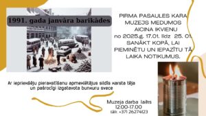 Pirmā pasaules kara muzejs Medumā aicina