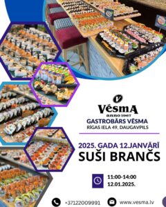 Suši brančs gastrobārā “Vēsma”