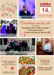 Muzikālā izrāde “Mīlas virpulis” un romantiska balle